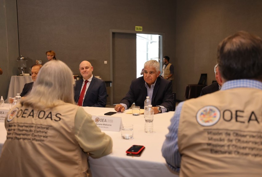 Observadores de la OEA reconocen a José Raúl Mulino como candidato en firme para las elecciones del 5 de mayo 