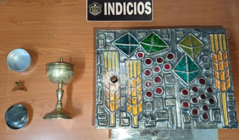 Recuperan parte de lo hurtado en iglesia Católica de Puerto Pilón, Colón 