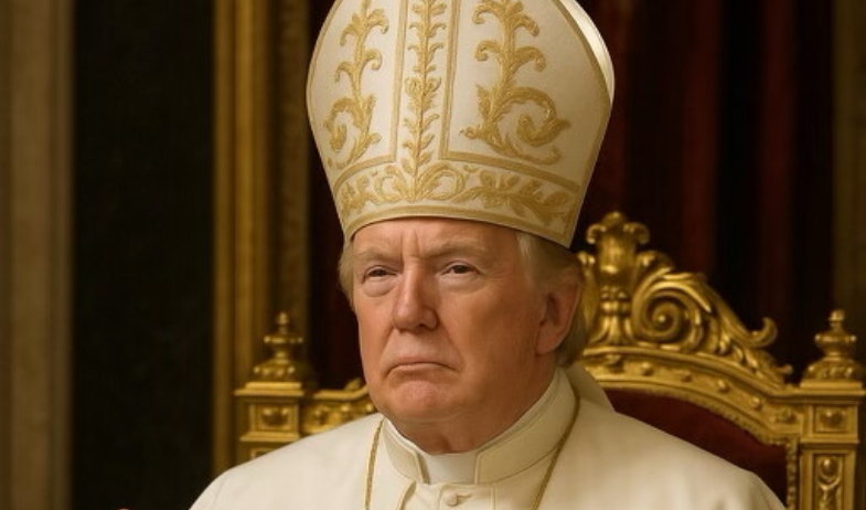 Trump sobre las críticas a su foto vestido de papa: 'Denme un respiro' 