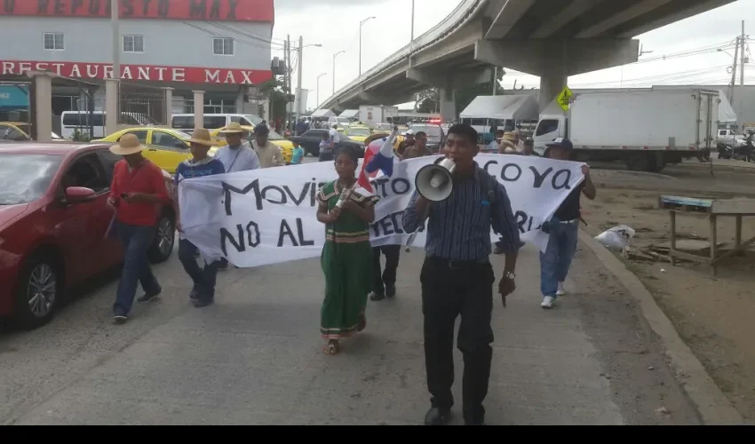 Marcha de los indígenas en Panamá Este