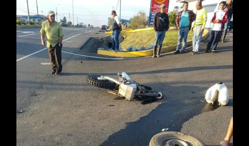 Muere conductor de moto en Chiriquí