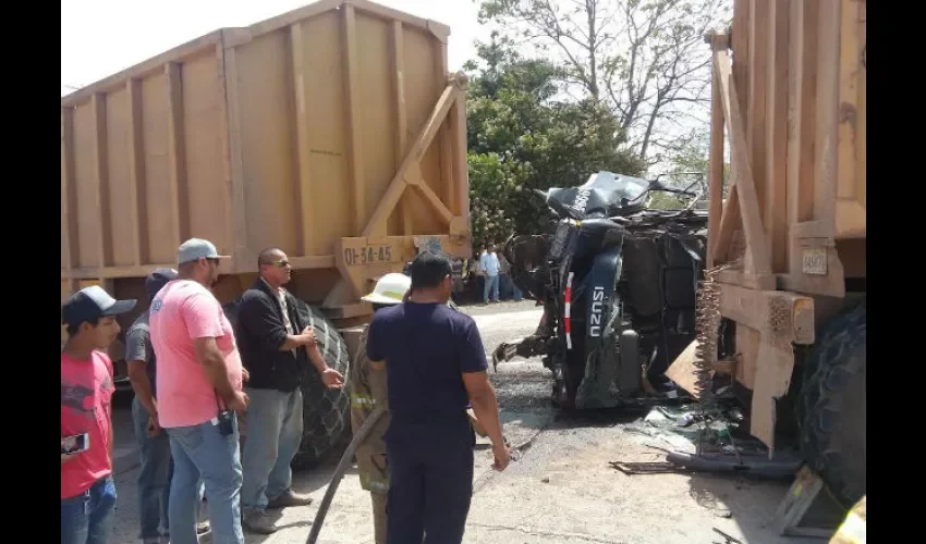 Accidente de tránsito en Garicín de Coclé