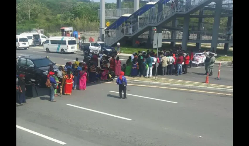 Indígenas protestan en Chiriquí  