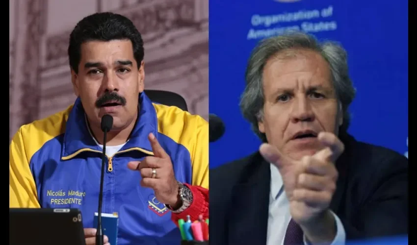 Nicolás Maduro y Luis Almagro