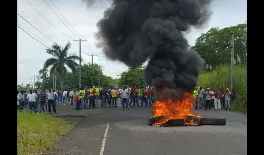 Protesta en Colón 