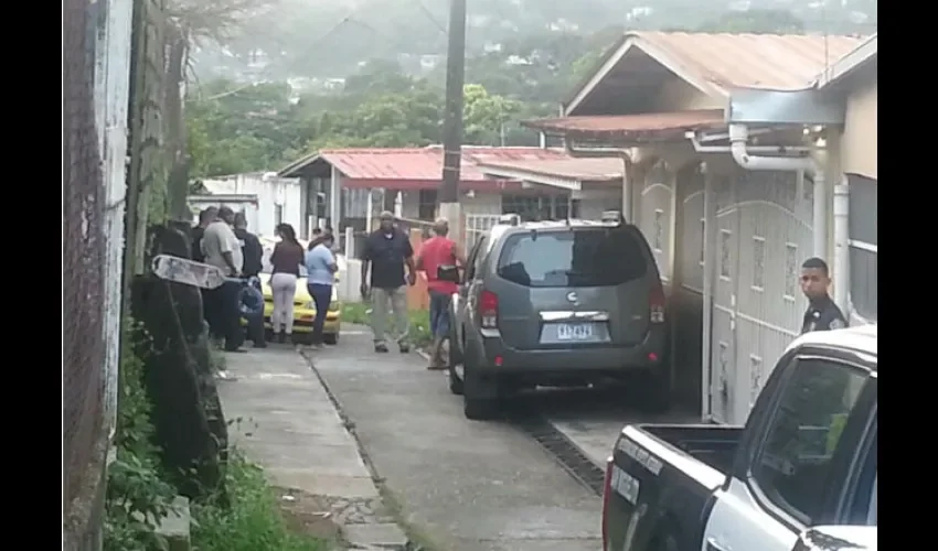 Homicidio en Santa Librada, al lugar acudieron unidades de la Policía Nacional