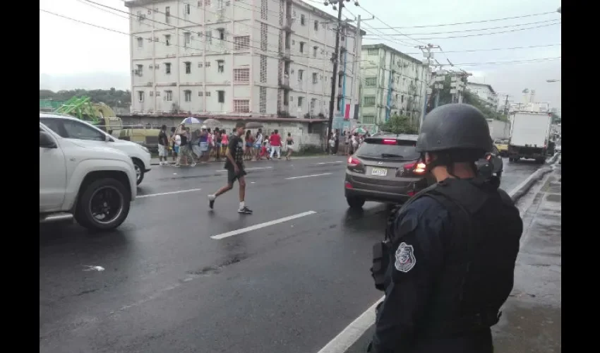 Protesta en Curundú