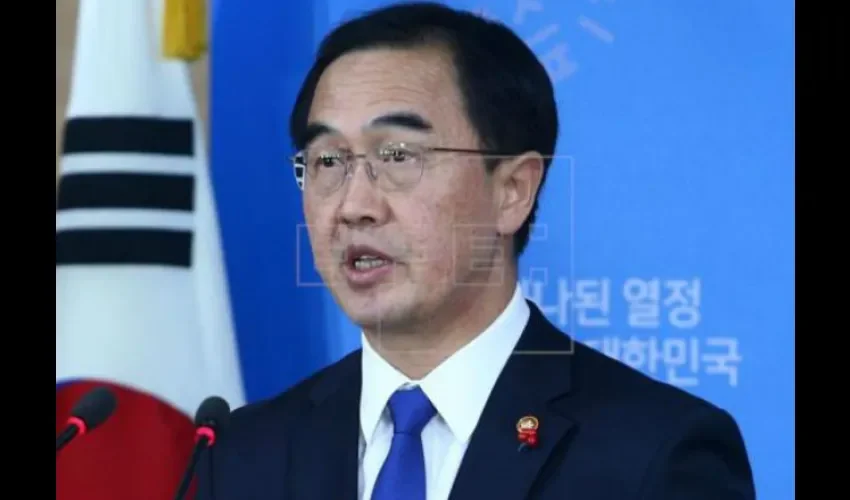 El ministro de Unificación surcoreano, Cho Myoung-gyon, ofrece una rueda de prensa en Seúl. EFE 