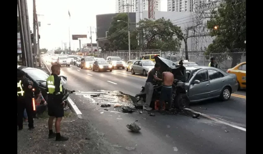 Foto ilustrativa del área del accidente. 