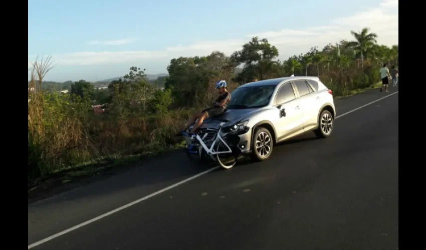 Accidente de tránsito en la Autopista Arraiján-La Chorrera. 