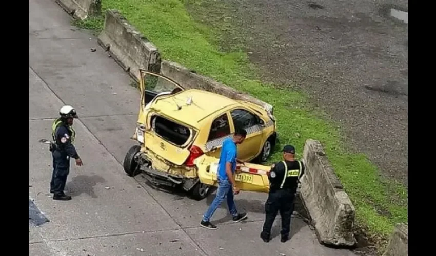 Accidente de tránsito en el Corredor Norte.