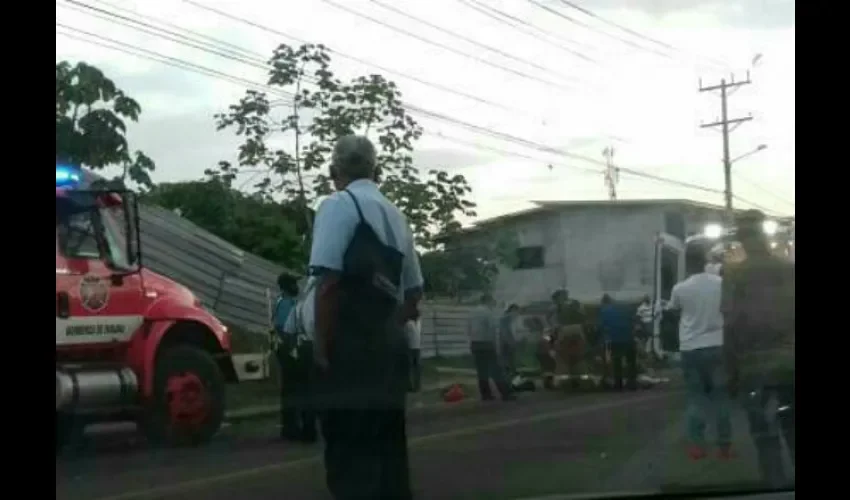 Accidente de tránsito en Colón. 