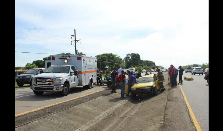 Accidente de tránsito en Coclé. 