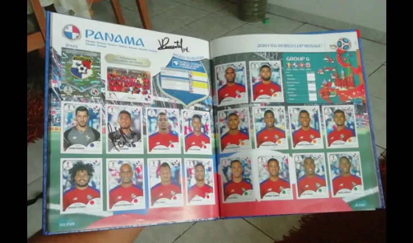 Álbum de figuritas del Mundial de Fútbol Rusia 2018.
