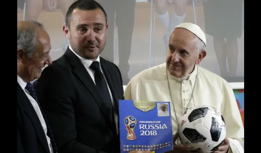 El papa Francisco ya estuvo frente a la selección de Argentina en el 2013./AP