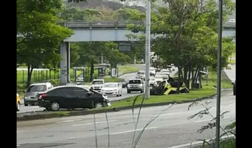 Accidente de tránsito en la vía Ricardo J. Alfaro.