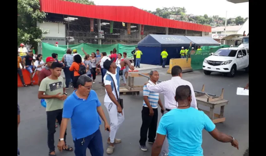 Protesta en San Miguelito. 
