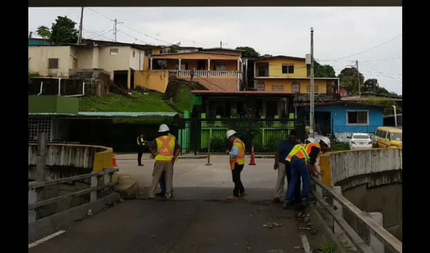 La reparación se dio el fin de semana. Foto: Cortesía