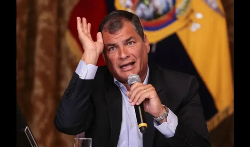 Rafael Correa, expresidente de Ecuador. 