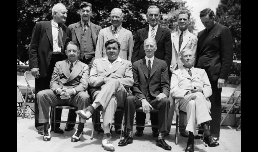 Primera clase del Salón de la Fama del Béisbol en 1939.