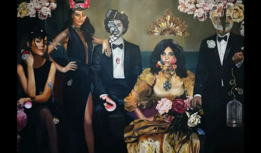 Foto ilustrativa del cuadro que presentan en la serie de Netflix "La Casa de las Flores". Cortesía