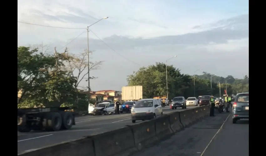 Accidente de tránsito en el Corredor Norte.