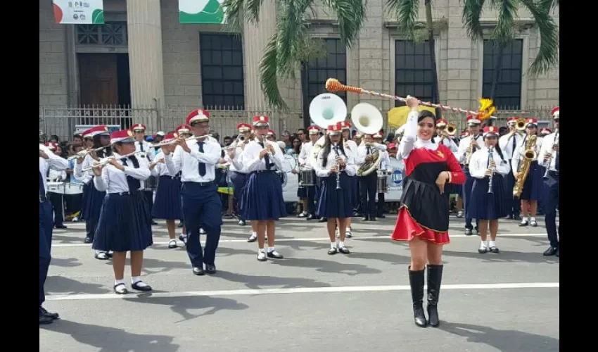 Foto ilustrativa de la delegación del colegio Francisco Beckman. Cortesía. 
