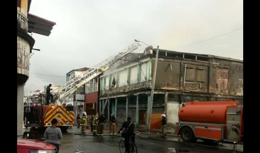 Foto ilustrativa del área del incendio. 