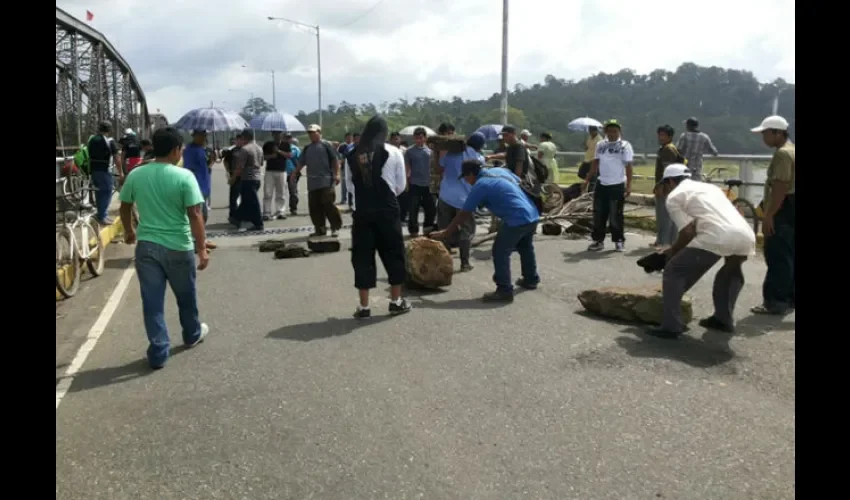 Foto ilustrativa de protestas en Bocas del Toro. 