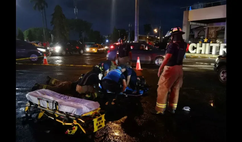 Accidente de tránsito en Chitré. 