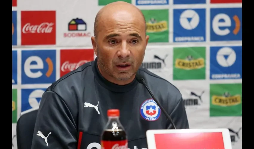 El entrenador Jorge Sampaoli.