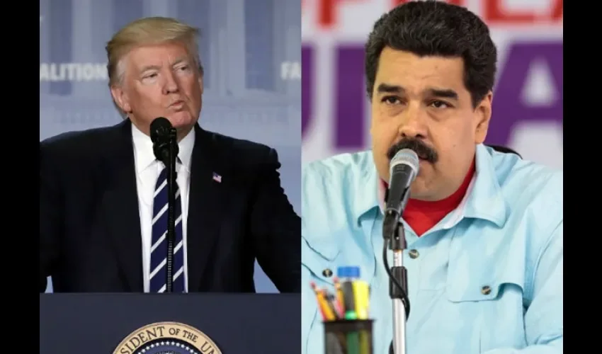 Donald Trump y Nicolás Maduro. 