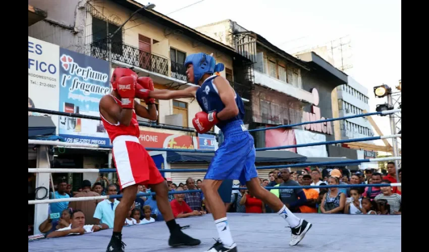 Boxeo al aire libre. Cortesía 