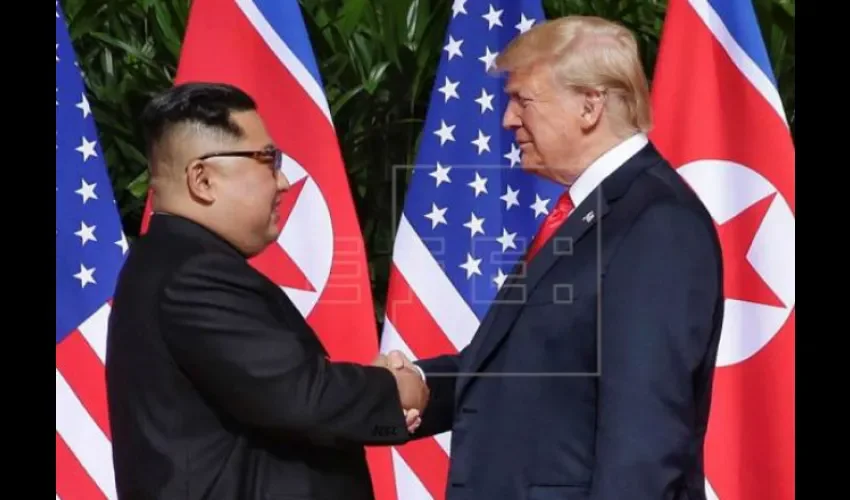 Donald Trump y Kim Jong-un.