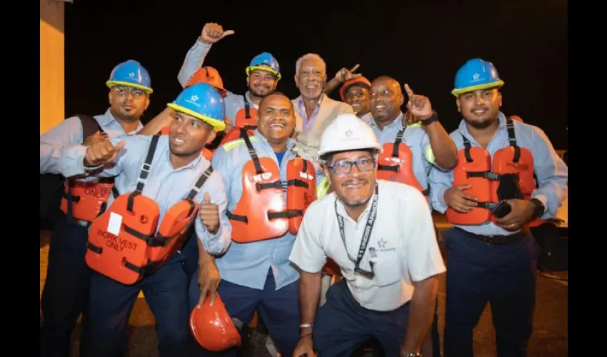 Morgan Freeman disfrutó a lo grande su llegada a Panamá.