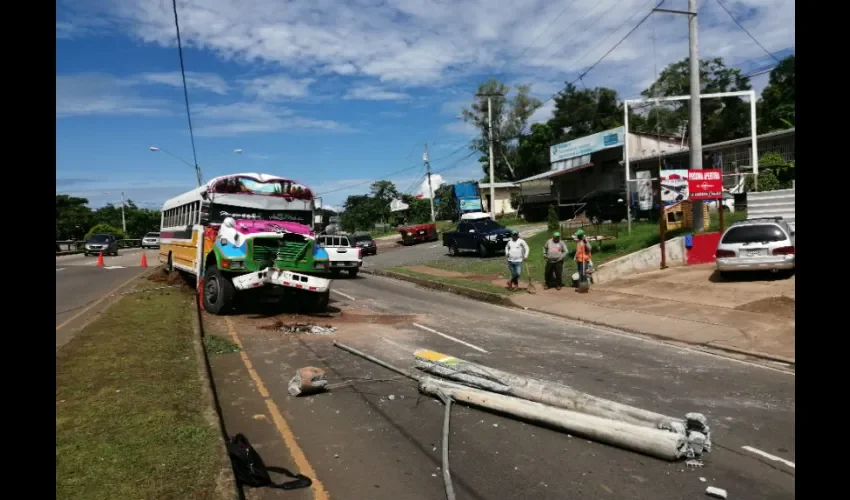 Foto ilustrativa del área del accidente. 