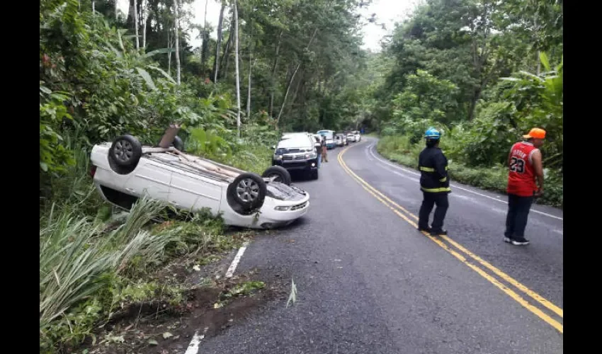 Foto ilustrativa del área del accidente. 