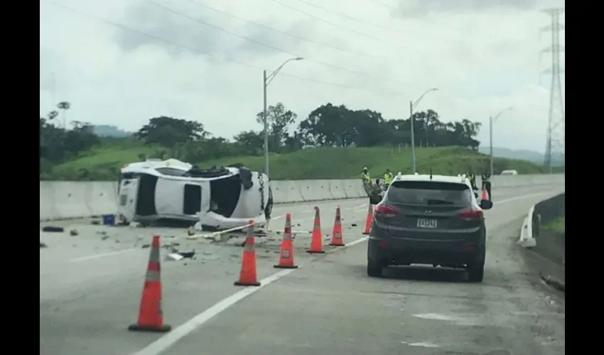 Foto ilustrativa del área del accidente. 