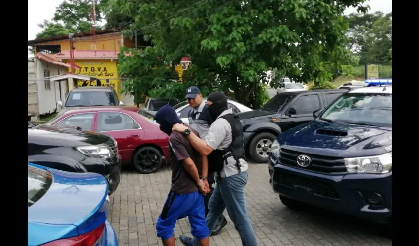 Foto ilustrativa del momento de la captura. 