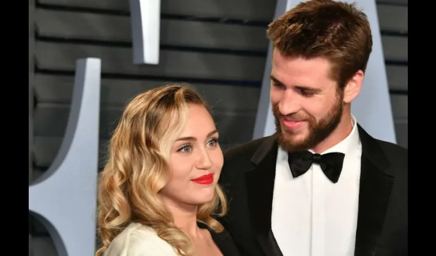 Miley Cyrus y  Liam Hemsworth