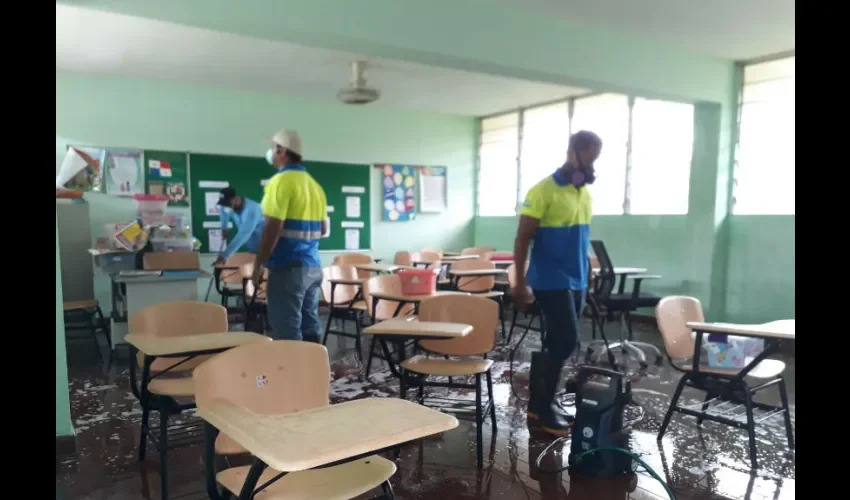 Foto ilustrativa de los trabajos realizados en el plantel educativo. 