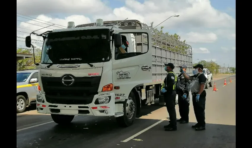 Los camiones y sus conductores serán inspeccionados. 
