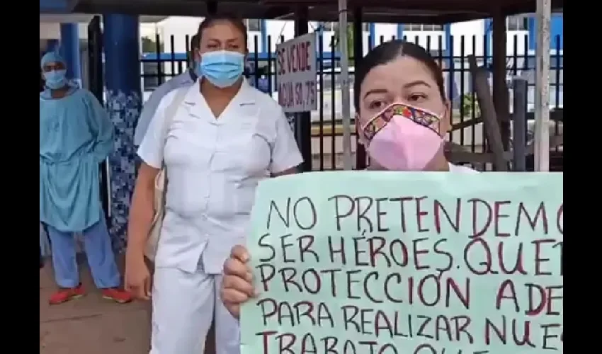 Foto ilustrativa de los manifestantes. 