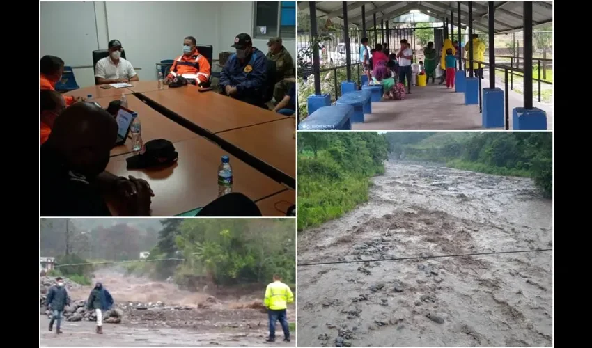 El director General del Sinaproc, Carlos Rumbo,  quien se trasladó hacia la provincia de Chiriquí, reitera mantener la calma y seguir las informaciones en las cuentas oficiales del Gobierno Nacional. Fotos:  Mayra Madrid.