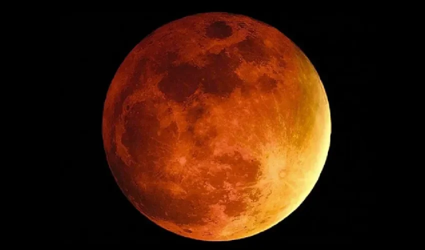 Foto ilustrativa de la luna. 