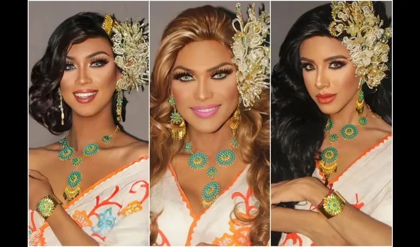  Meghan Santander, Srta Panamá Gay 2021; Katherine D'La Fressange, Miss Supranational 2022 y Melanie Vega Burgos, Rostro del Año 2022. Fotos: Cortesía. 