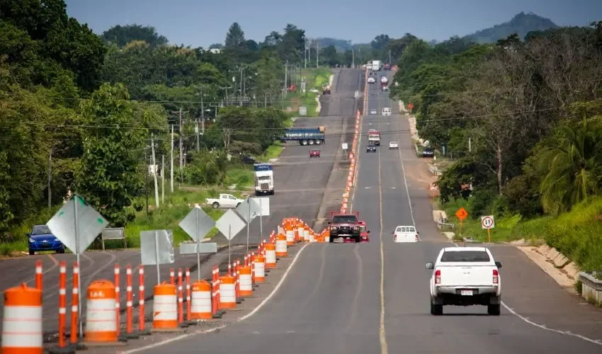 Vista de la carretera Interamericana. 