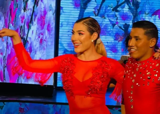  ¡La panameña compite en Ecuador! Karina se mueve en la pista de baile al son de Rubén Blades 
