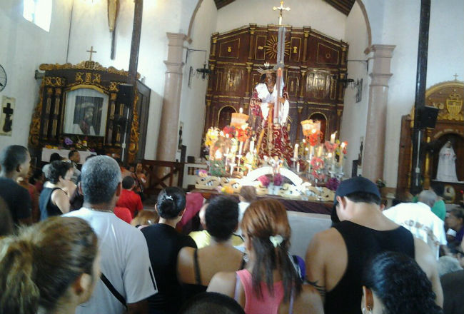 El Cristo Negro de Portobelo. Foto: Diómedes Sánchez