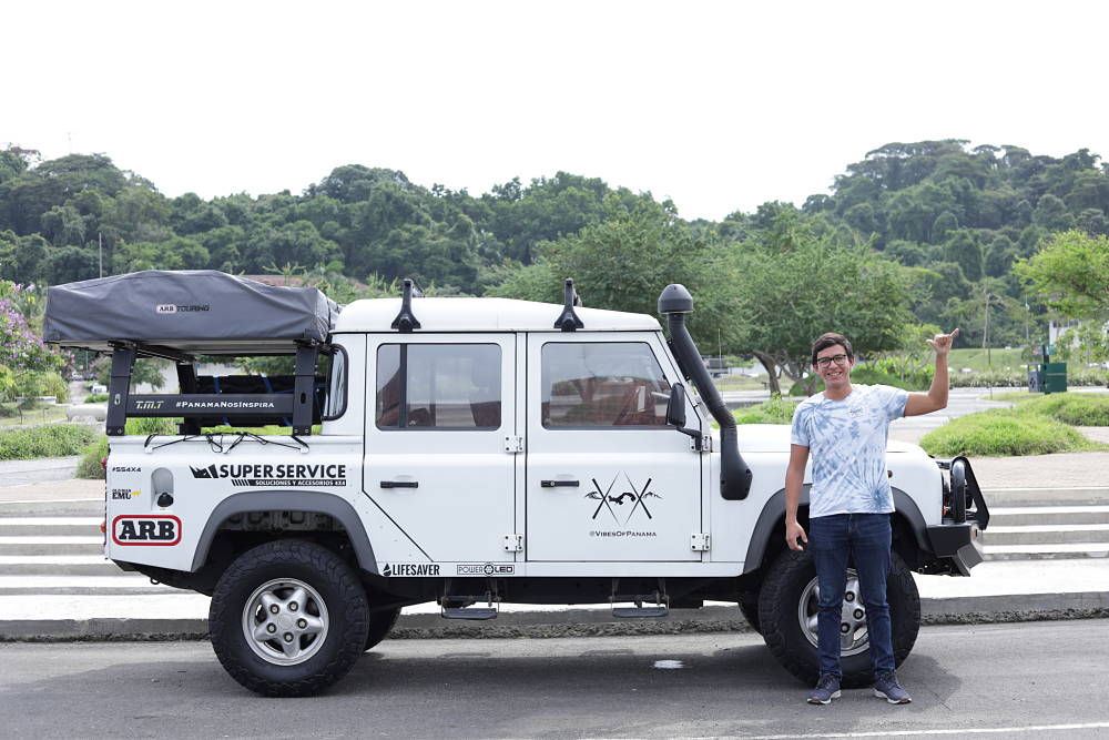 De Panamá a Alaska, el joven que viaja miles de kilómetros en un auto 